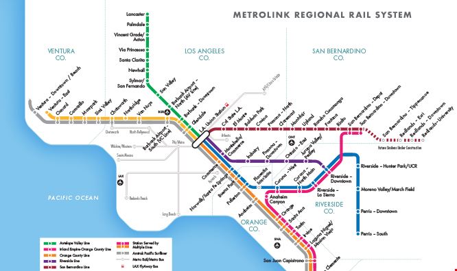 Metrolink System Map