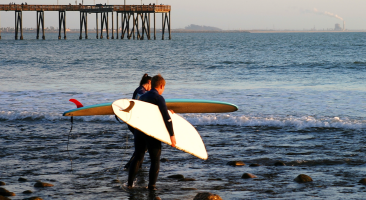 Surfer at the beach